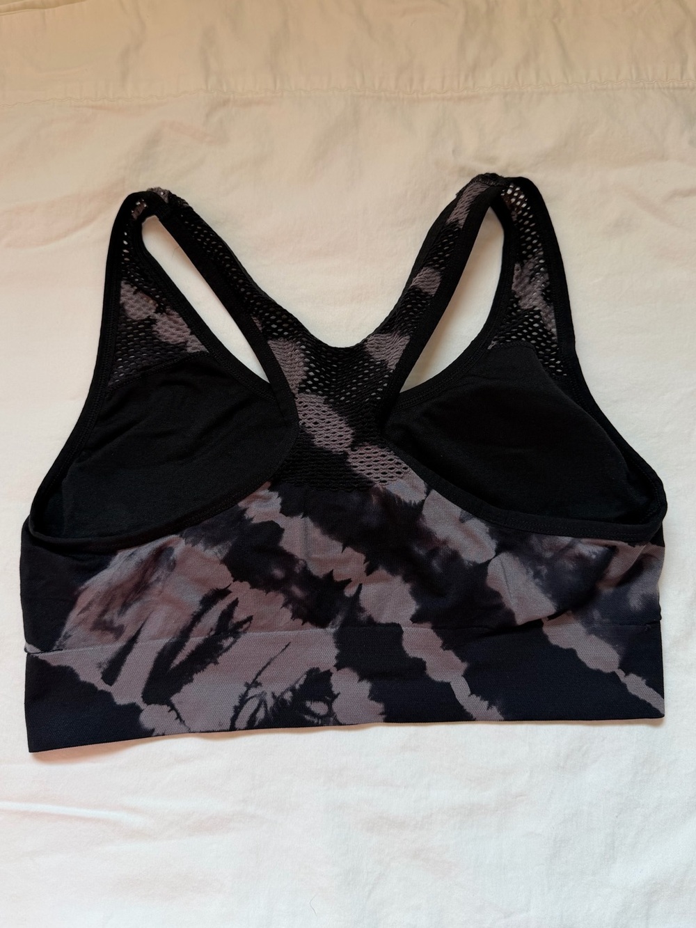 PINK Active Tie Dye Sports Bra Large Mesh Racerback Lightly Lined - Picture 3 of 5